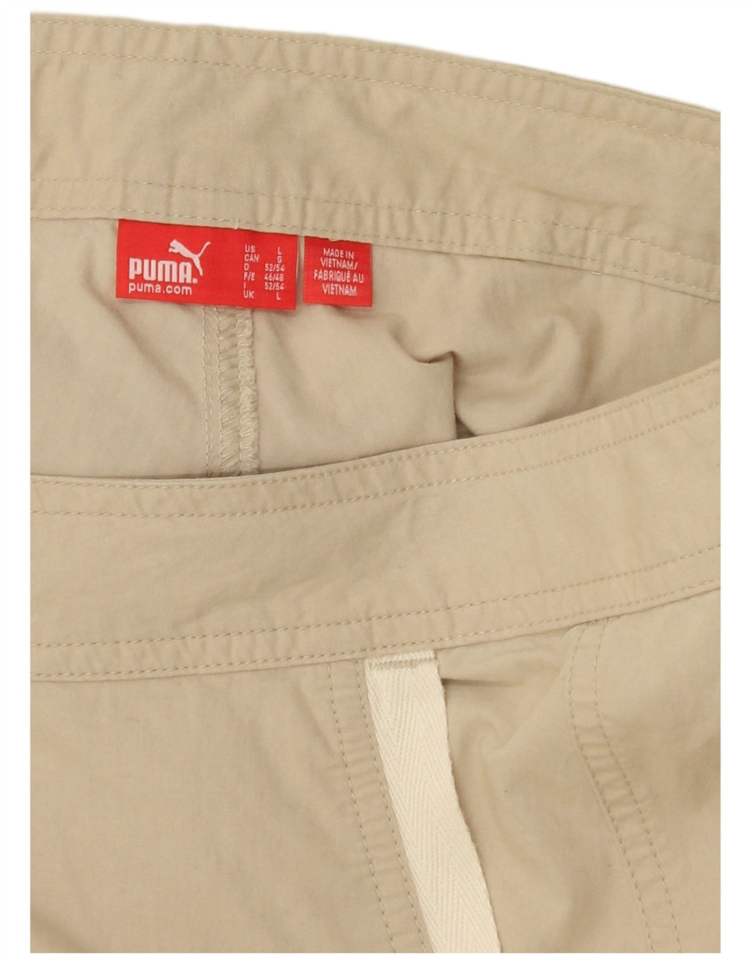 PUMA Mens Straight Chino Trousers Large W36 L32 Beige