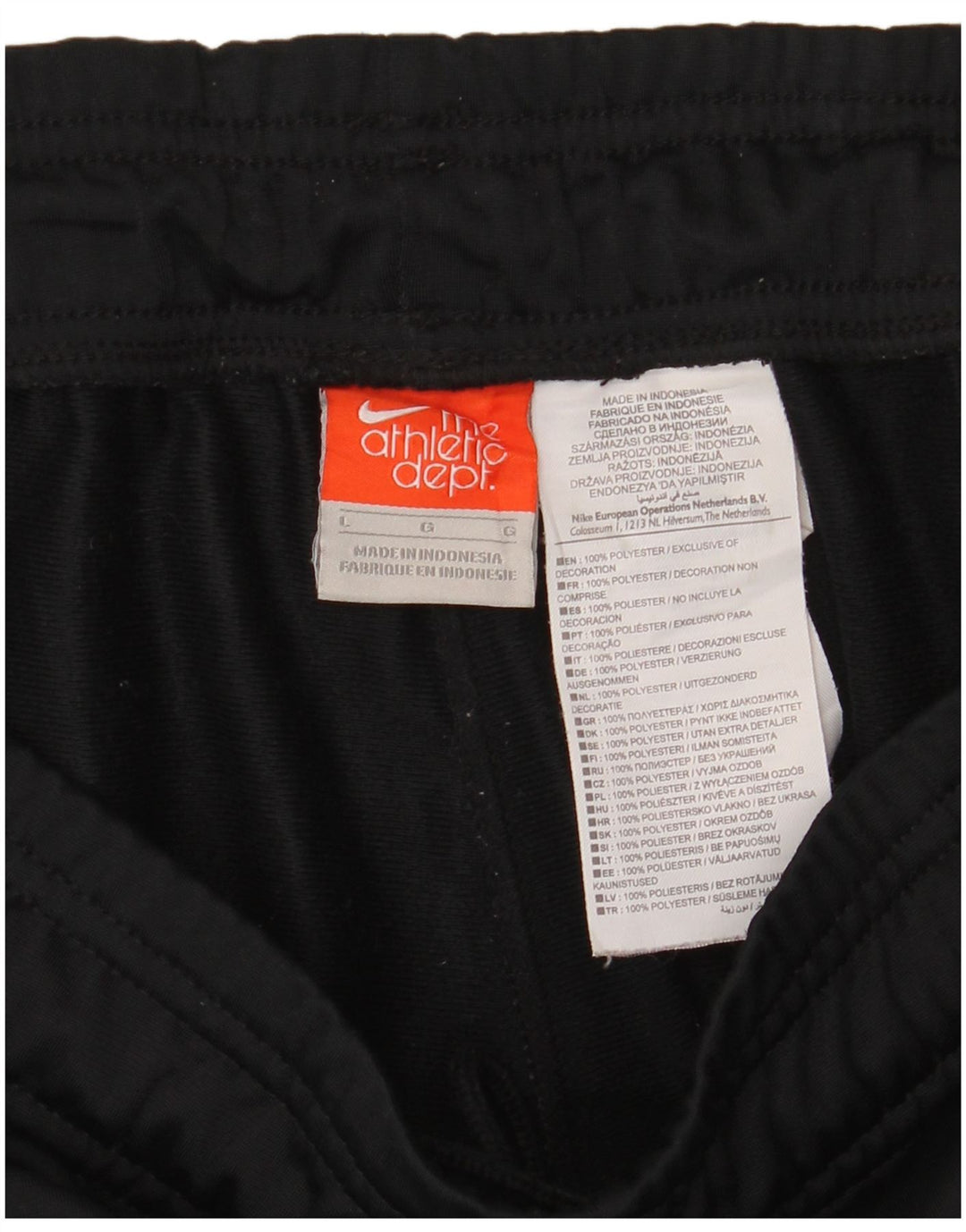 Nike træningsdragtsbukser til kvinder UK 16 Large Black Polyester