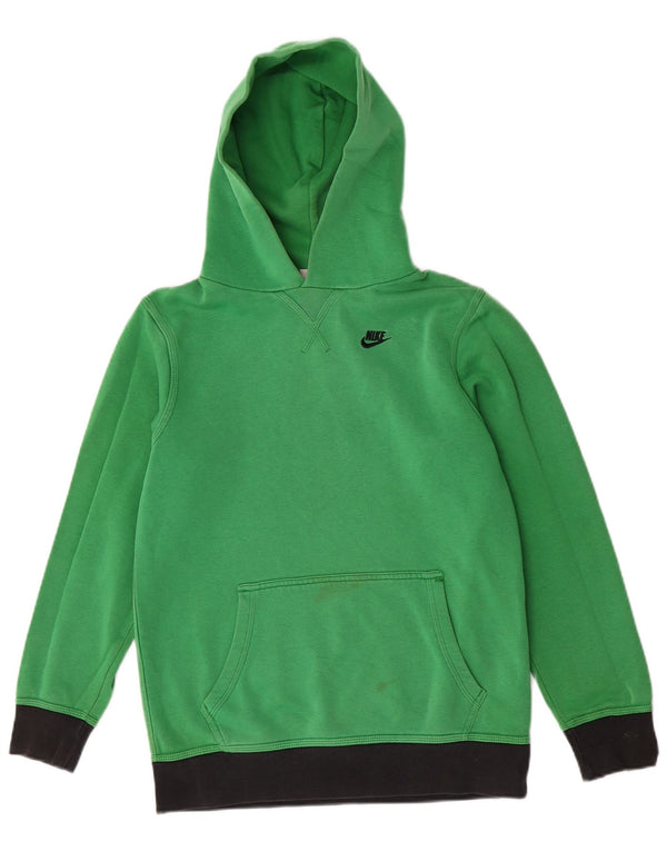 Nike Boys Hoodie Jumper 12-13 år Stor grøn bomuld