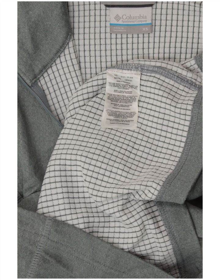 COLUMBIA Herre Omni-Wick Pullover med lynlås-hals Træningsdragt Top XS Grå Polyester