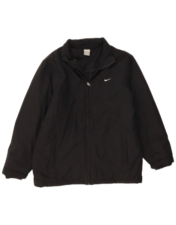 Nike polstret jakke til mænd UK 39/41 medium sort polyester