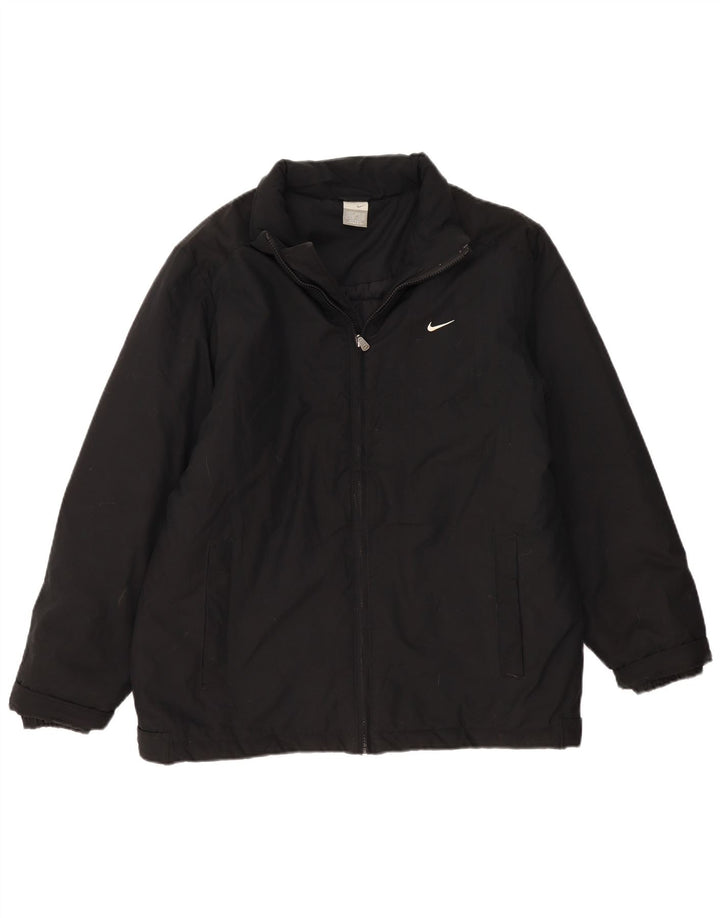 Nike polstret jakke til mænd UK 39/41 medium sort polyester