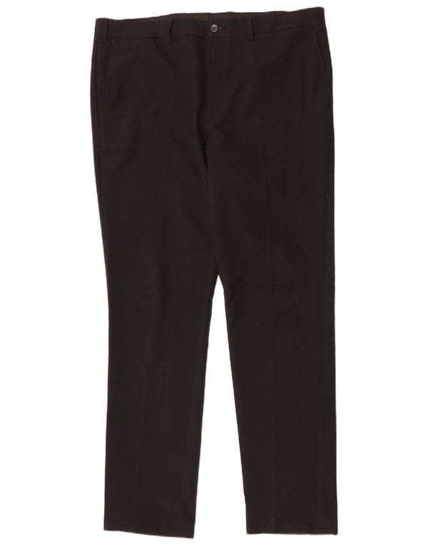 Marks & Spencer Herre Slim Chino Bukser W38 L33 Sort Polyester