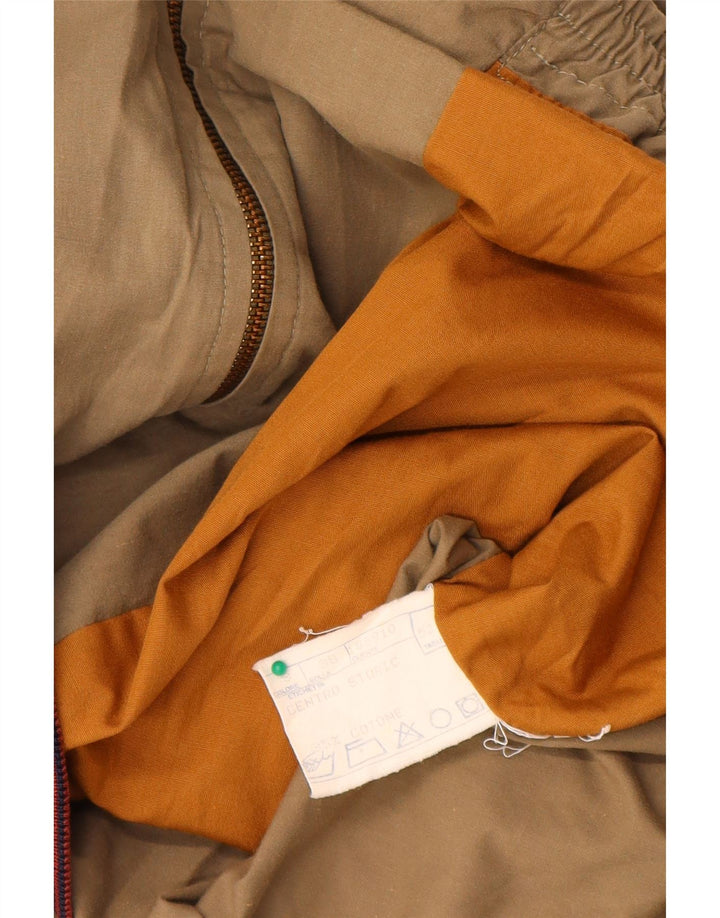 Vintage Bomberjakke til mænd IT 52 XL Beige Bomuld