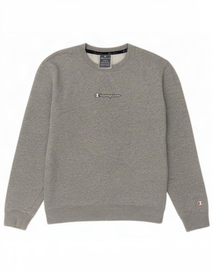 Champion Herre Sweatshirt Jumper Lille grå Flecked Bomuld