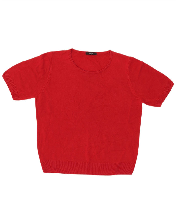 Marks & Spencer Dame sweater med rund hals DK 16 Stor rød
