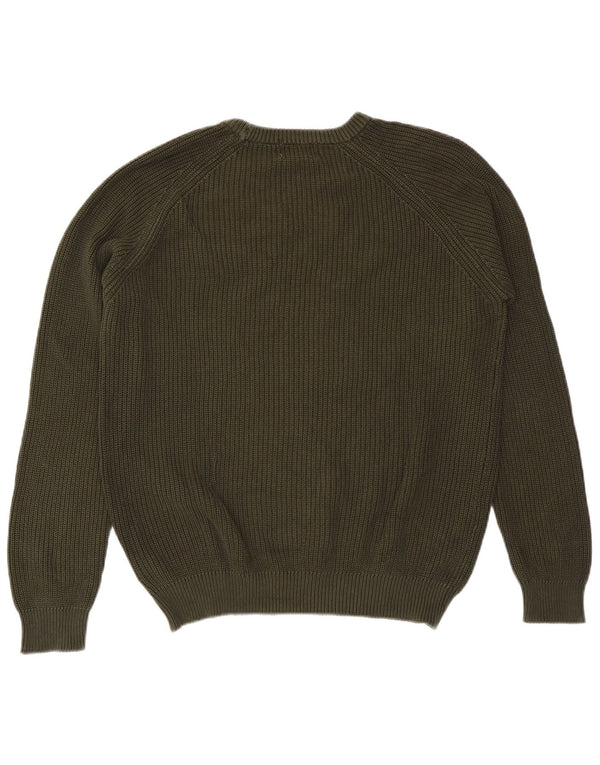 Refrigiwear Herre Crew Neck Jumper Sweater 2XL Khaki Bomuld