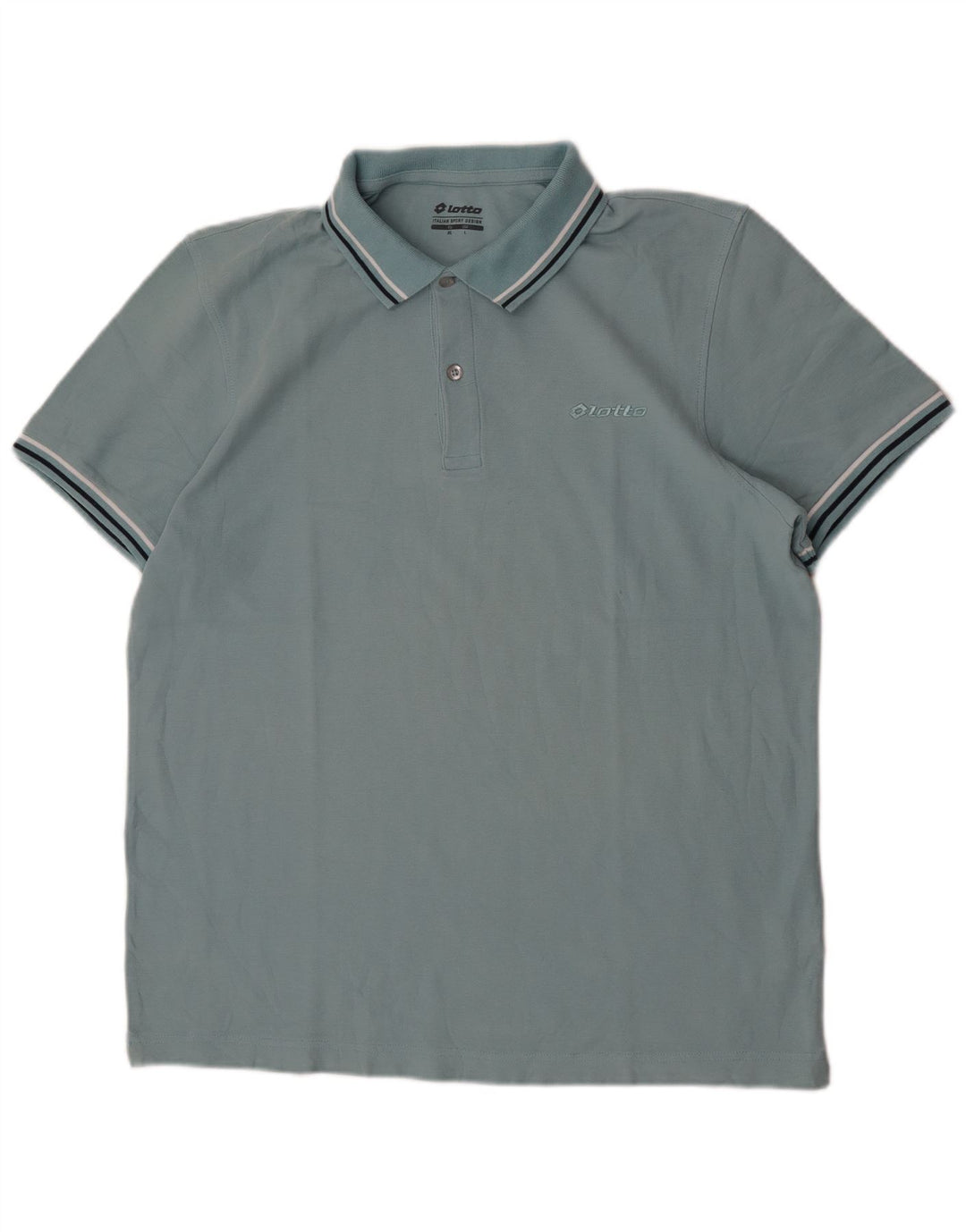Lotto Herre Polo Shirt Stor Blå Bomuld