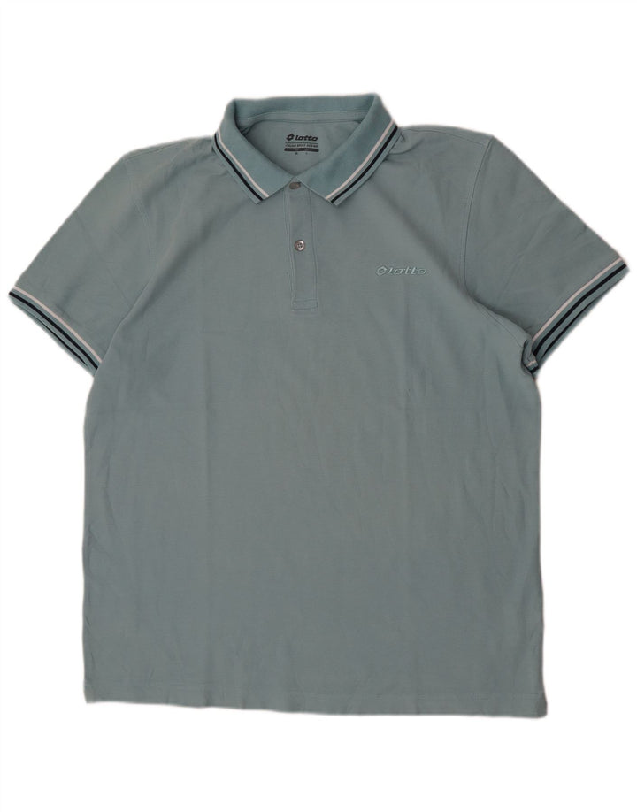 Lotto Herre Polo Shirt Stor Blå Bomuld