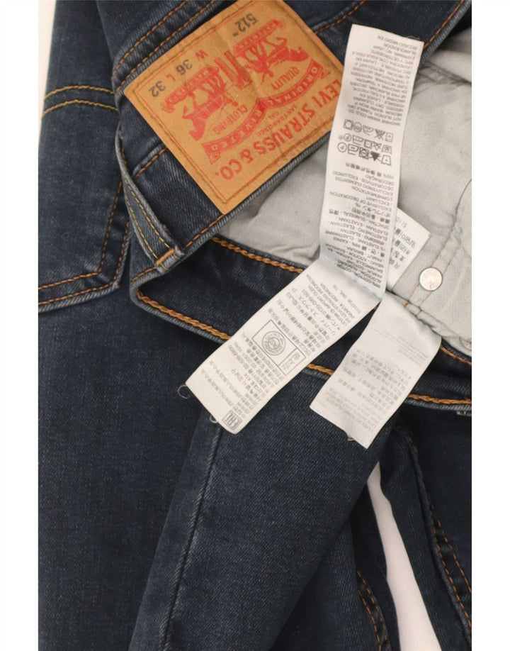 Levi's Womens 512 Slim Tapered Jeans W36 L32 Blå Bomuld