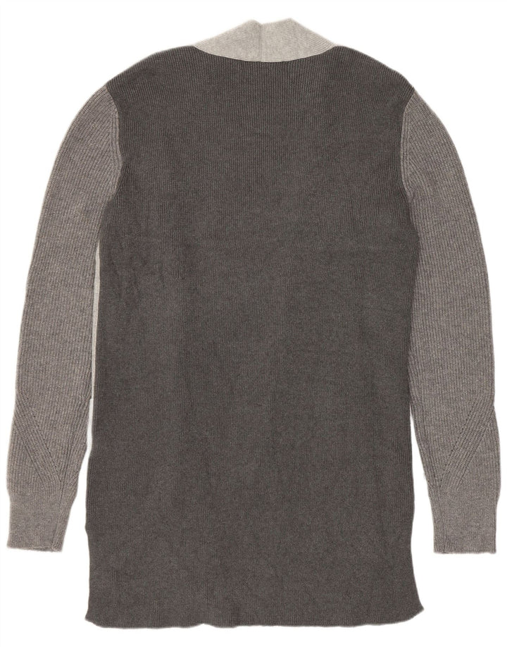 Marks & Spencer Dame Longline Cardigan Sweater UK 10 Small Grey