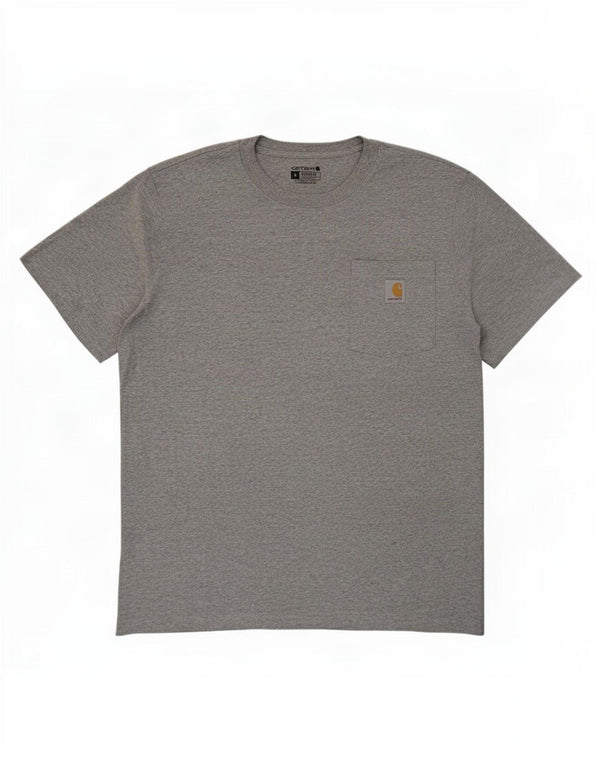 Carhartt Herre Relaxed Fit T-Shirt Top Medium Grey Bomuld