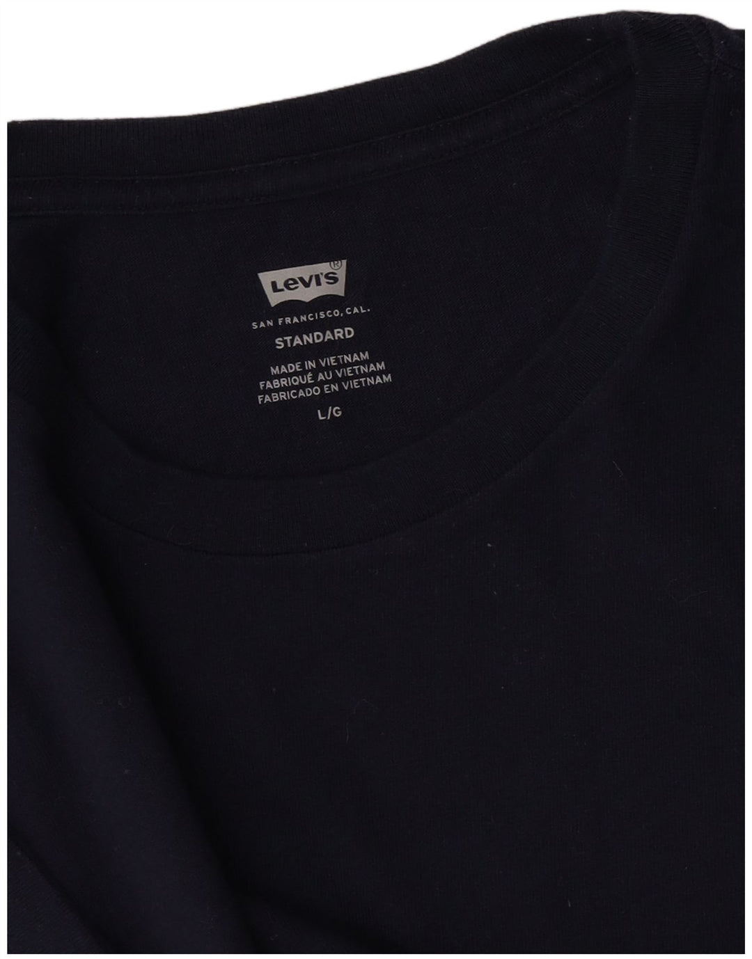 LEVI'S Herre Standard T-Shirt Top Stor Marineblå
