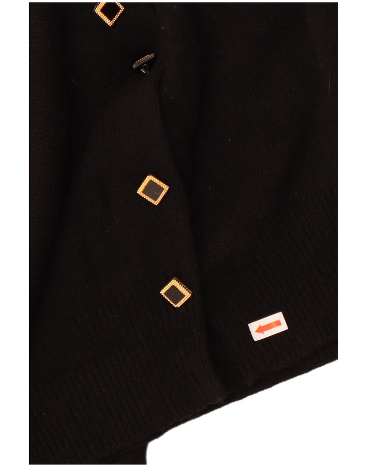 Vintage dame cardigan sweater UK 16 Large Black