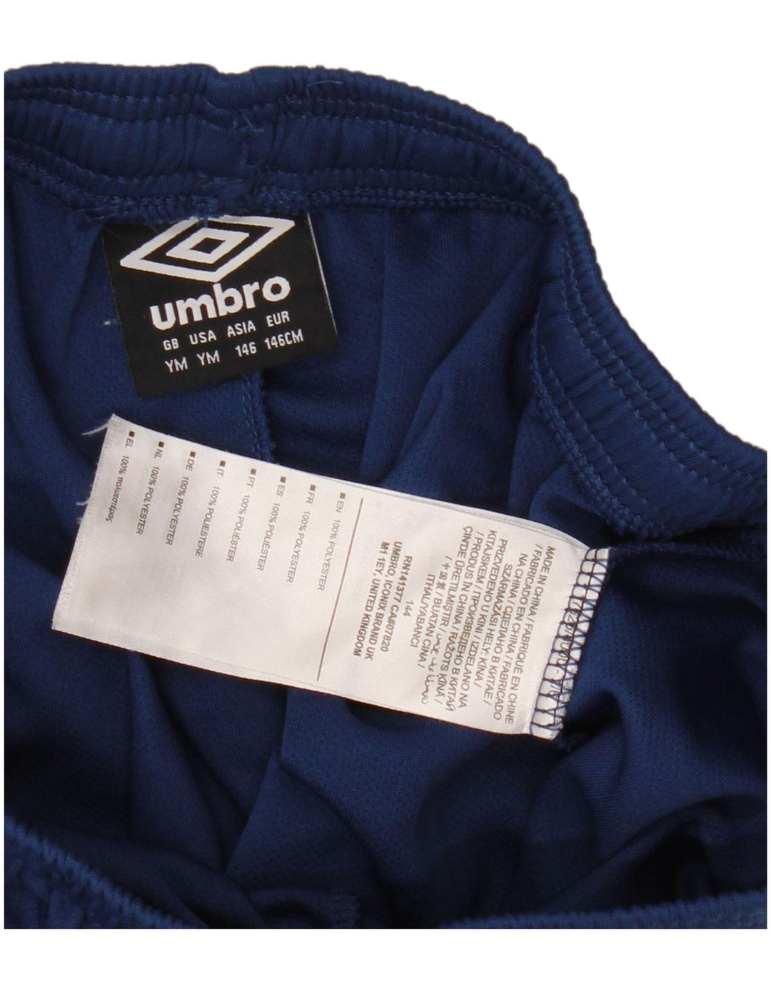 Umbro Boys Sports Shorts 9-10 År Medium Navy Blue Polyester