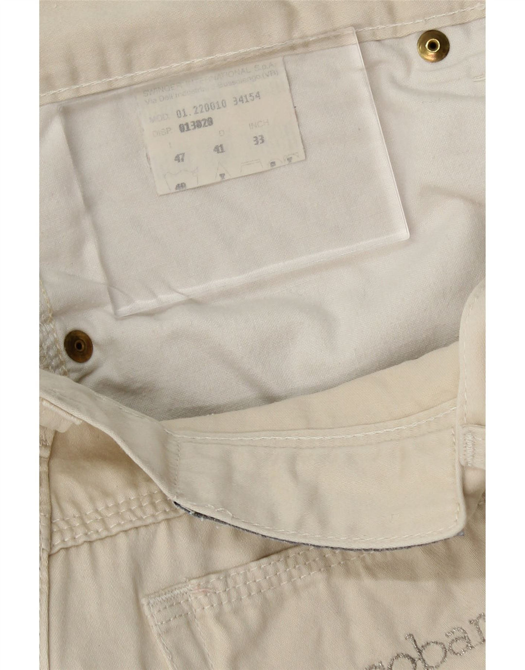 ROCCOBAROCCO Womens Cropped Trousers IT 47 Large W30 L26 Off White Vintage Roccobarocco and Second-Hand Roccobarocco from Messina Hembry 