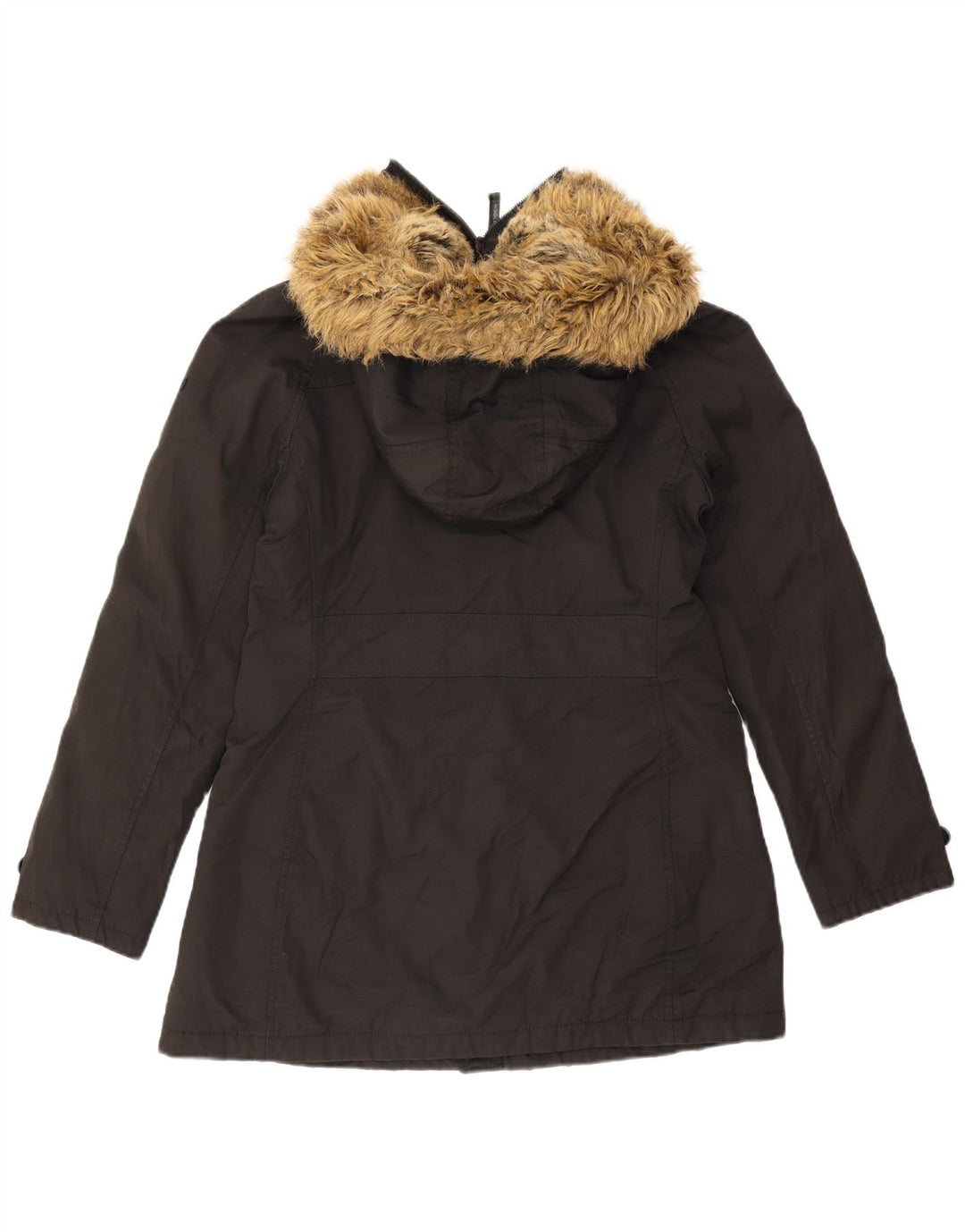 WOOLRICH Womens Hooded Windbreaker Jacket UK 18 XL Black