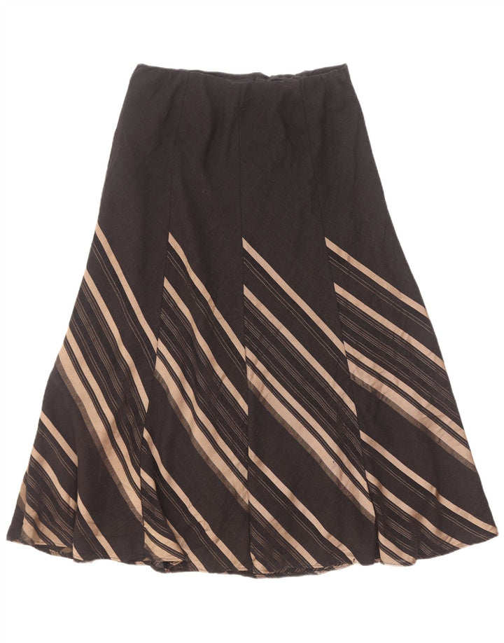 Marks & Spencer A-line nederdel til kvinder UK 14 Medium W30 Marineblå stribet