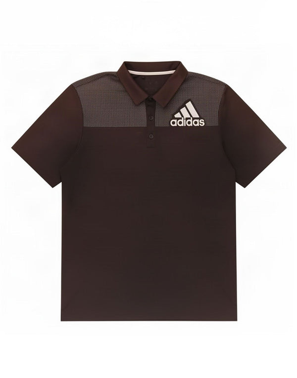 Adidas Poloshirt til mænd Medium Sort Colourblock Polyester