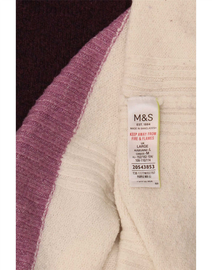 Marks & Spencer Dame sweater med rund hals DK 16 Stor lilla