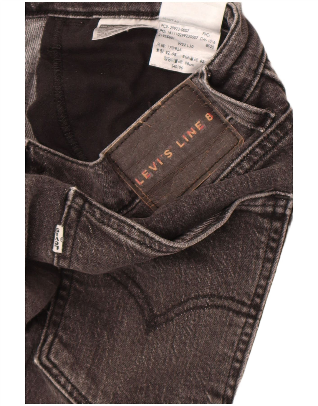 Levi's Herre Line 8 Slim Jeans W32 L30 Grå Bomuld