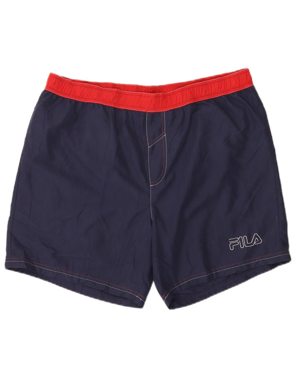 Fila Mens Swimming Shorts XL Navy Blue Polyester