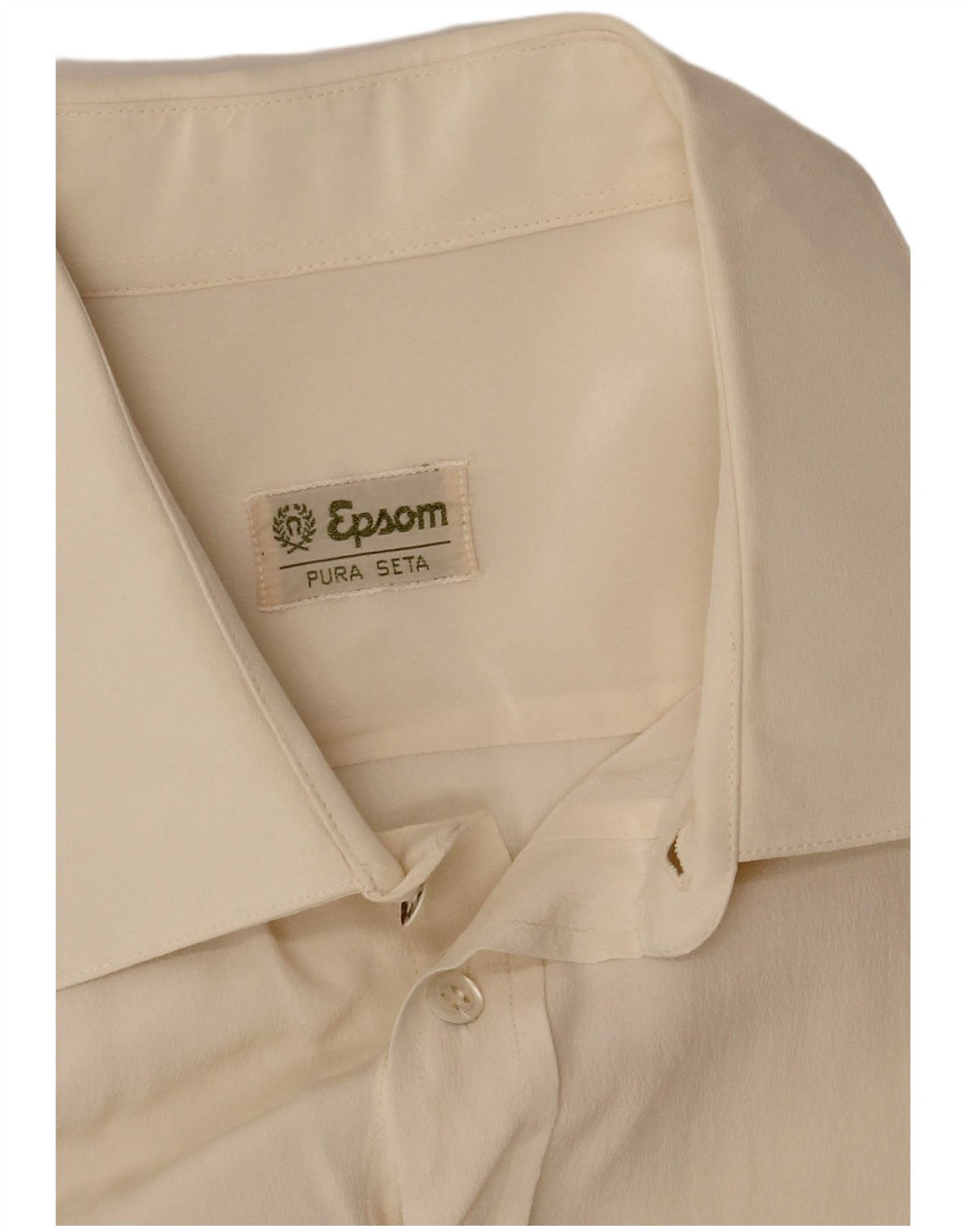Epsom Herreskjorte Medium Off White Silke