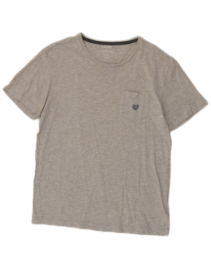 Chaps Dame T-Shirt Top Medium Grå Bomuld