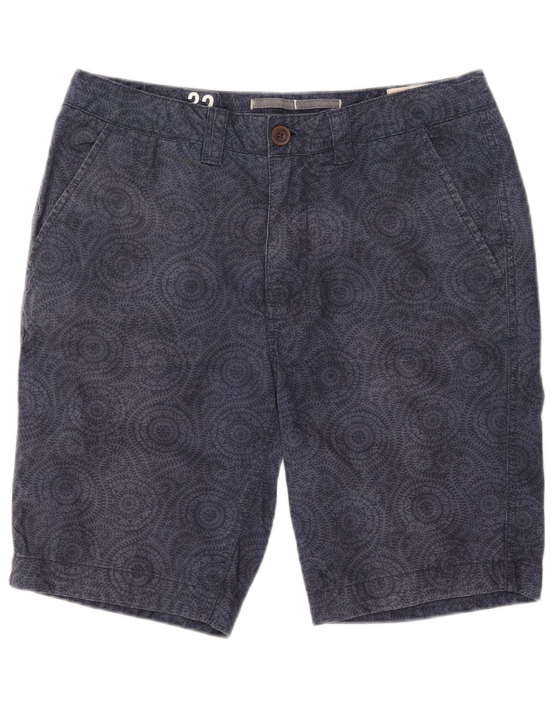 Fat Face Herre Chino Shorts W32 Medium Navy Blue Floral Bomuld