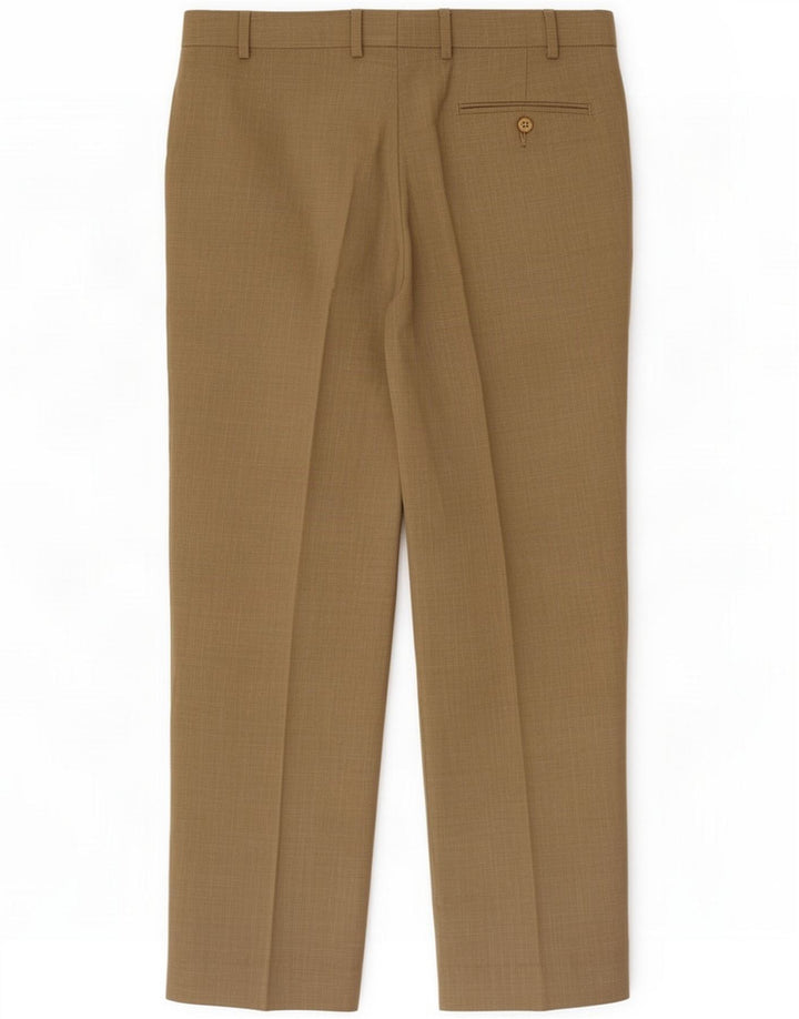 Marks & Spencer bukser med lige jakkesæt til kvinder W36 L29 Khaki Polyester