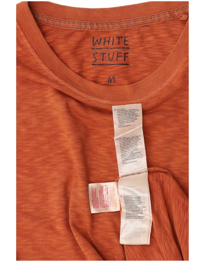WHITE STUFF Herre T-shirt Top Medium Orange Flecked Bomuld