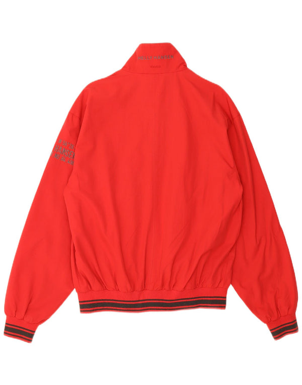 Helly Hansen Herre Graphic Bomber Jacket UK 40 Large Red Polyamid Sports