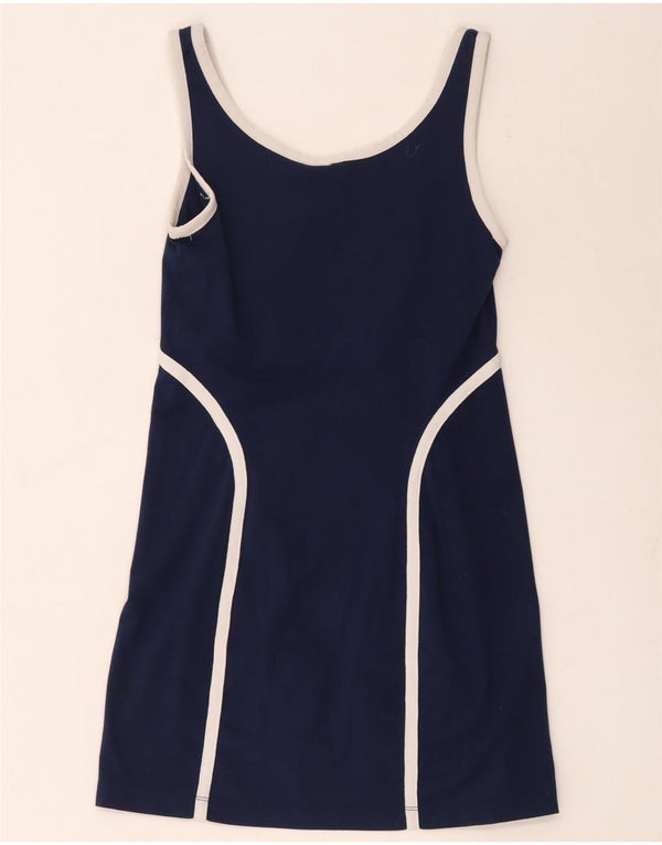 Nike Dame Dri Fit Tennis Dress US 8/10 Medium Navy Blue Colourblock