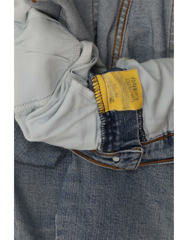 Wrangler Herre Texas Straight Jeans W38 L34 Blå Bomuld