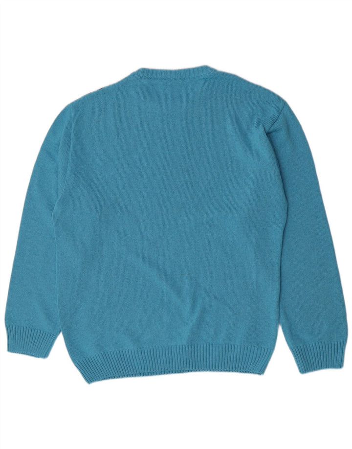 Gixan Herre Regular Fit Crew Neck Jumper Sweater IT 50 Mellem blå stribet