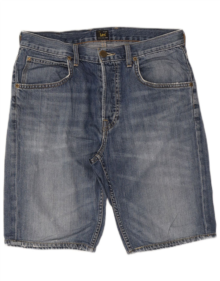 Lee Herre 5 Pocket Short Denim Shorts W30 Medium Blue Bomuld