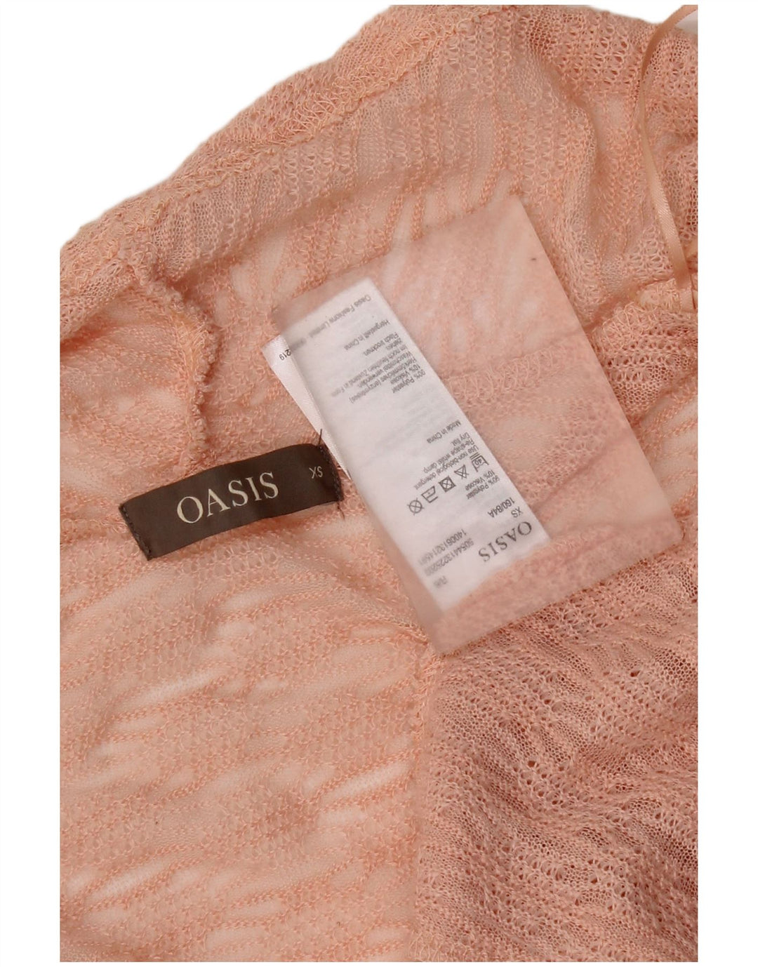 Oasis Womens Oversized Open Cardigan Sweater UK 6 XS Pink Polyester
