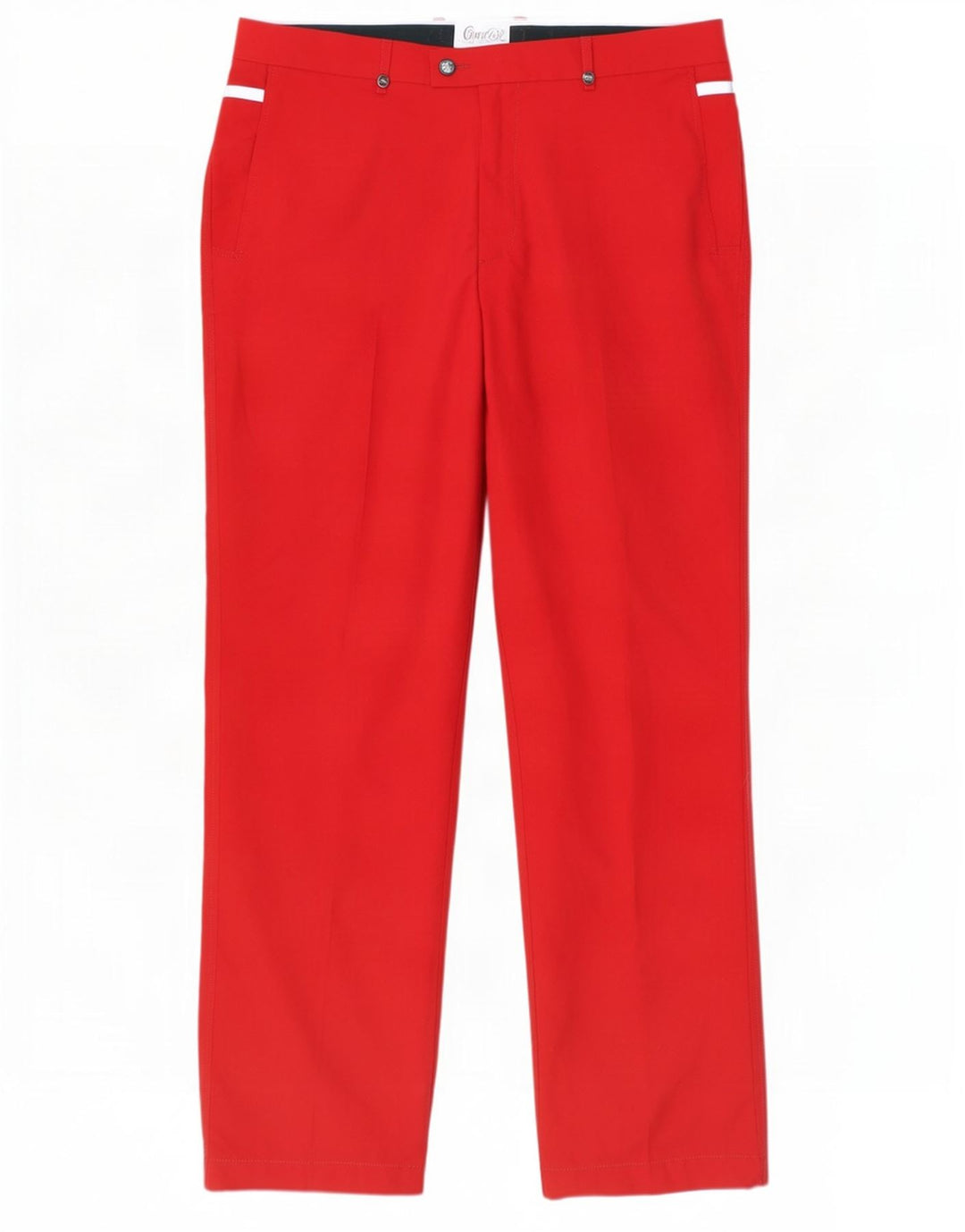 Kartel Herre Straight Suit Bukser W38 L33 Rød Polyester
