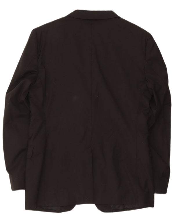 Massimo Dutti Herre 2-knaps blazerjakke EU 54 XL Sort Uld