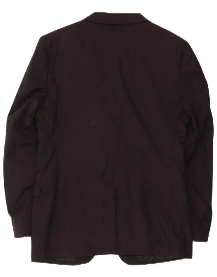 Massimo Dutti Herre 2-knaps blazerjakke EU 54 XL Sort Uld