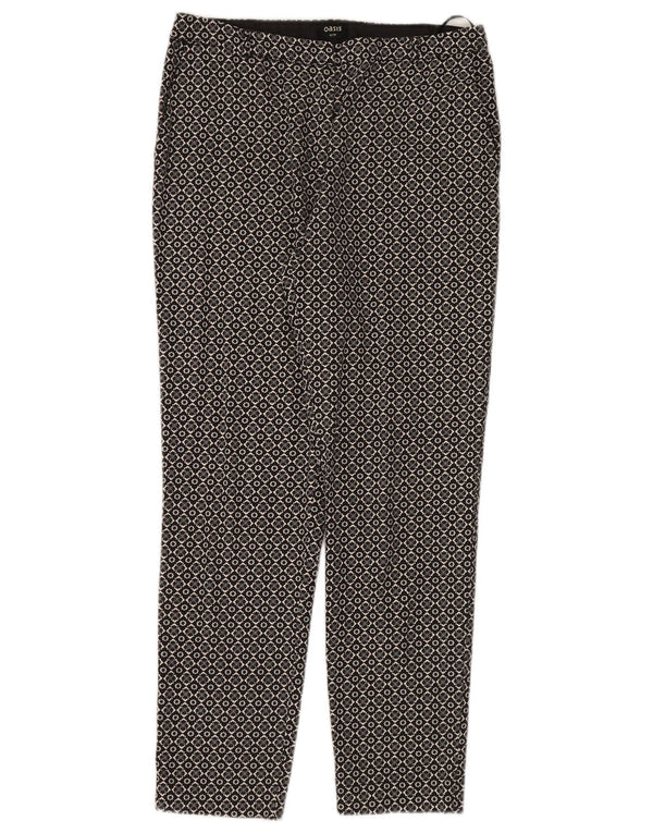 Oasis Lige Chinobukser til kvinder UK 10 Small W30 L28 Black Floral