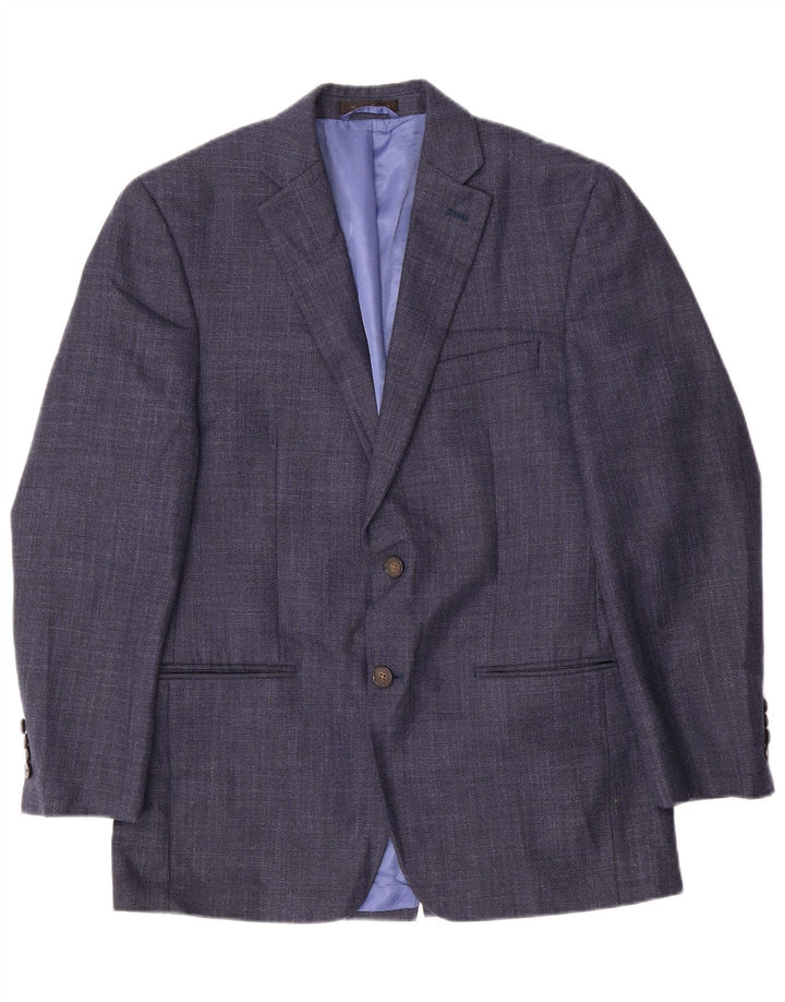 CHAPS Herre 2-knaps blazerjakke UK 38 Mellem marineblå polyester