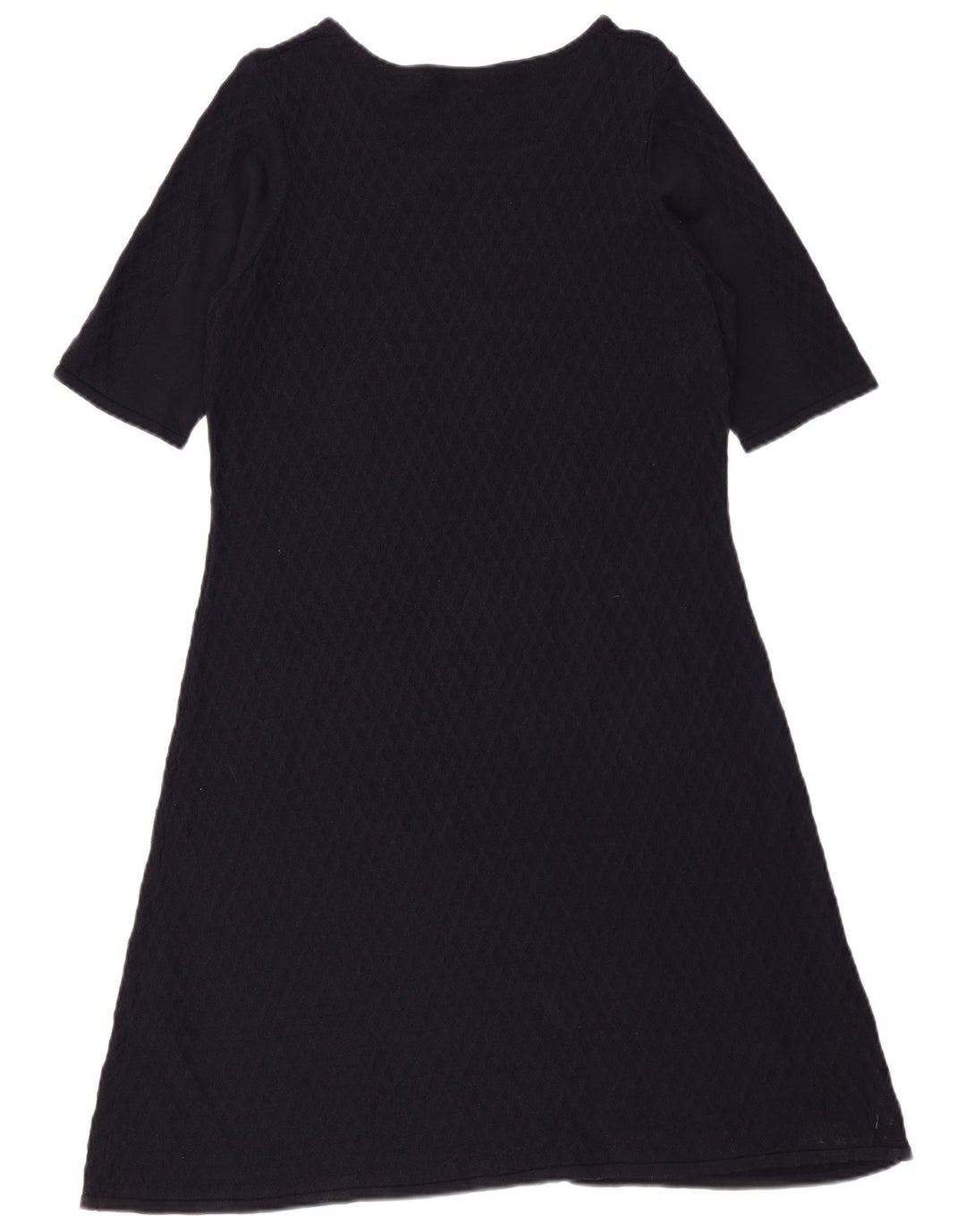 Marks & Spencer Dame A-Line Kjole UK 16 Large Navy Blue Viscose