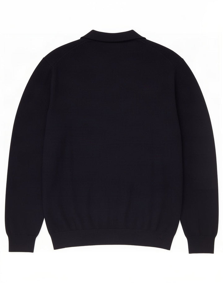 Zara Herre V-hals sweater lille marineblå