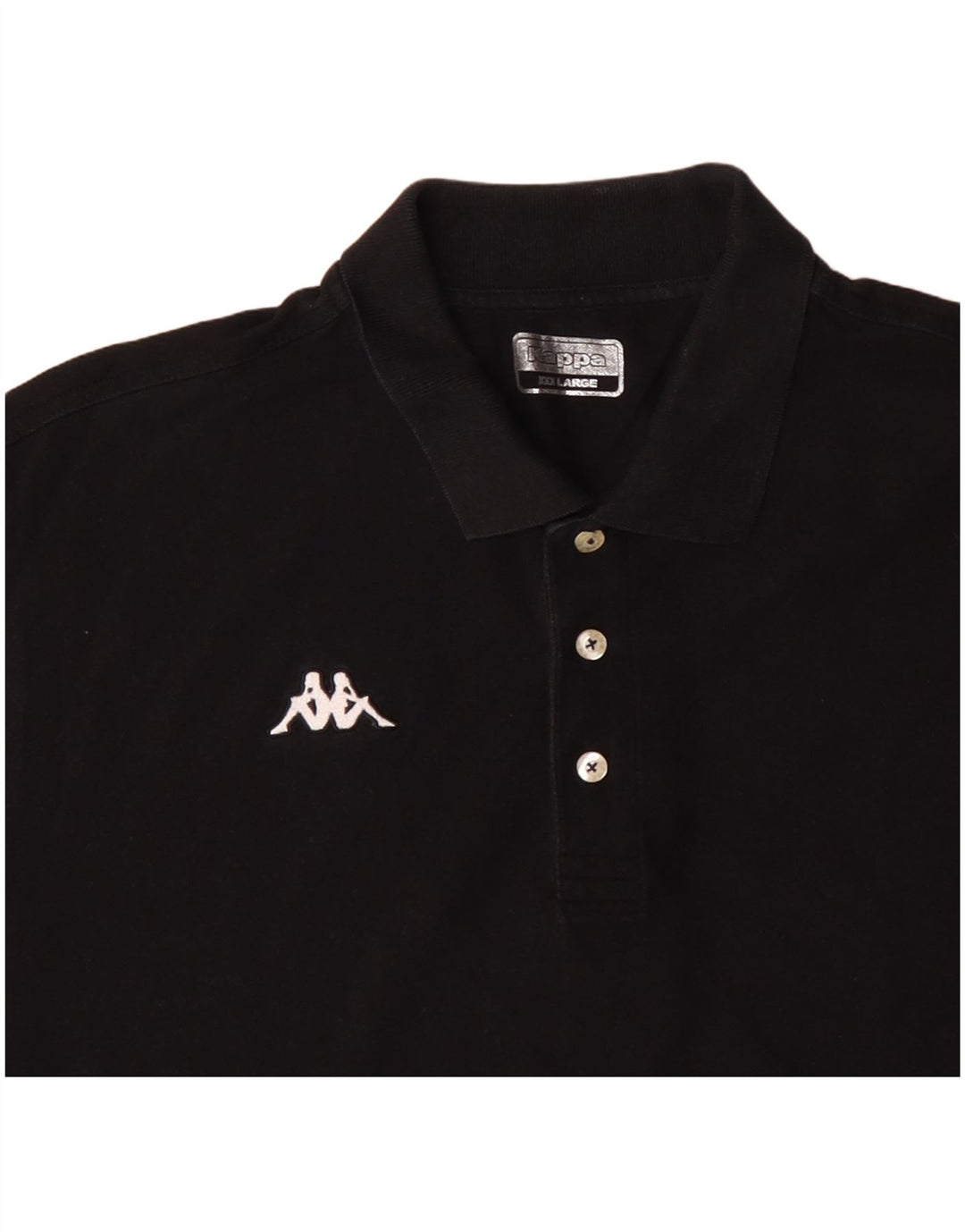 KAPPA herre poloshirt 3XL sort bomuld