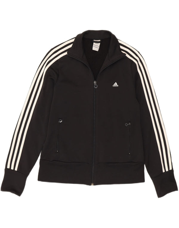 Adidas træningsdragt topjakke til kvinder UK 18 XL sort polyester