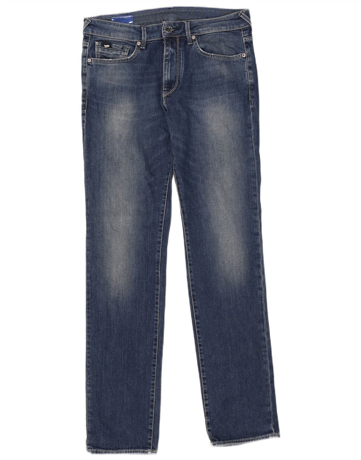 Gas Herre Slim Jeans W32 L34 Blå Bomuld