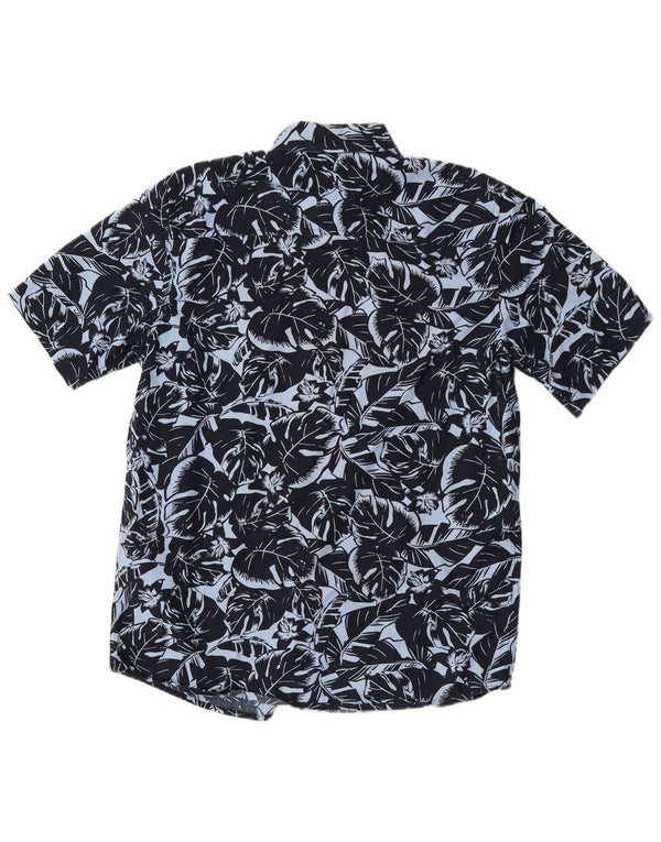 Carhartt Kortærmet Herreskjorte Medium Navyblå Blomsterbomuld