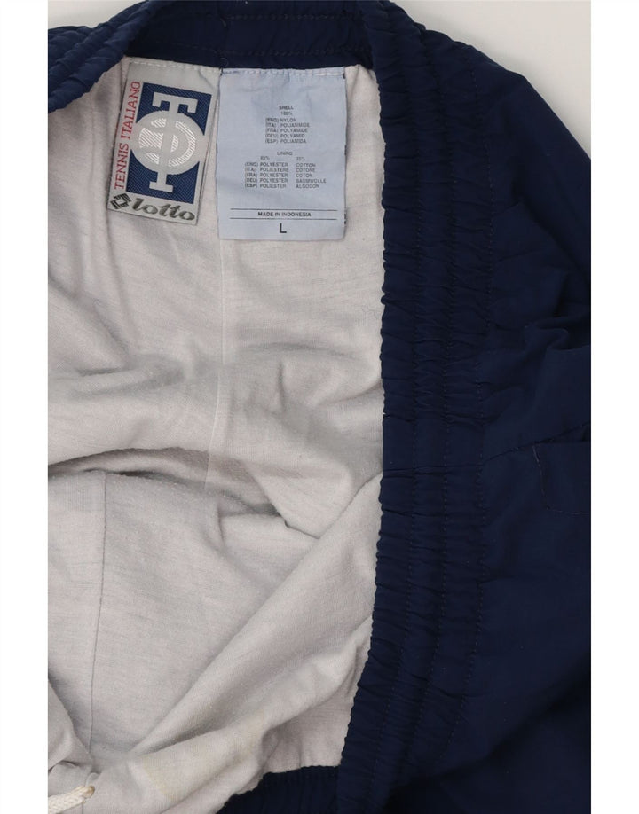 LOTTO Herre træningsdragt Bukser Joggers Large Navy Blue Polyester