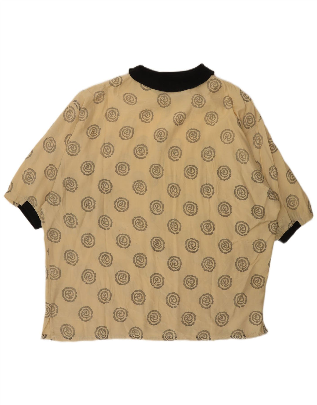 ONE WAY Kortærmet herretrøje XL Beige geometrisk viskose